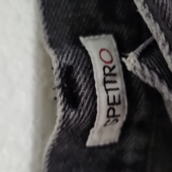 Spettro Skirt Womens Maxi Denim Black Light Wash Vintage Y2K Size 26 - Picture 2 of 8